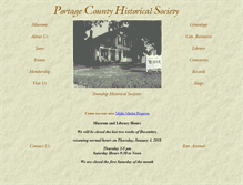 Tablet Screenshot of portagecountyhistoricalsociety.org